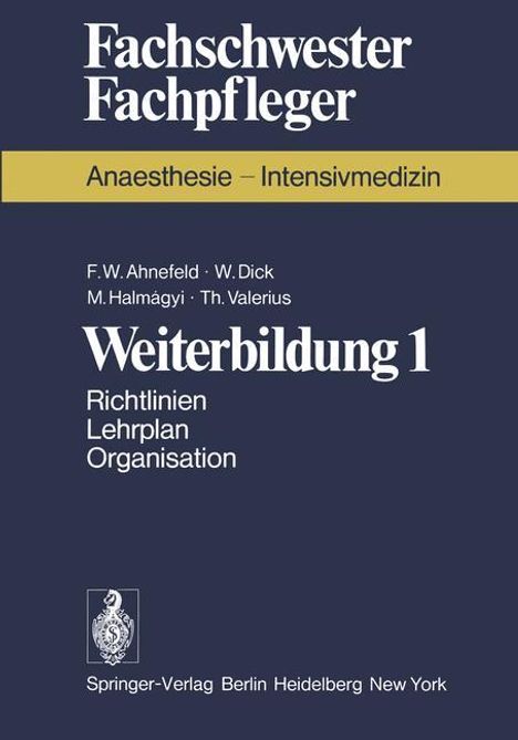 F. W. Ahnefeld: Weiterbildung 1, Buch