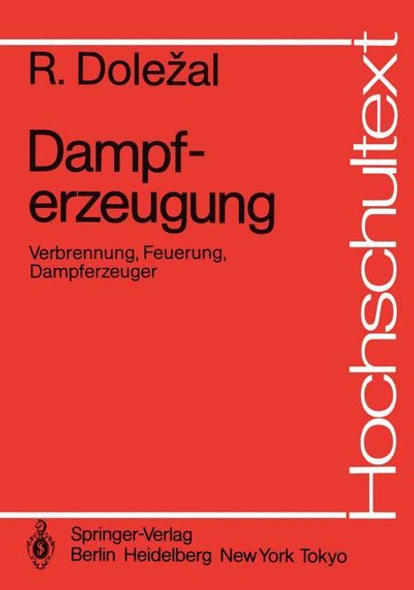 Richard Dolezal: Dampferzeugung, Buch