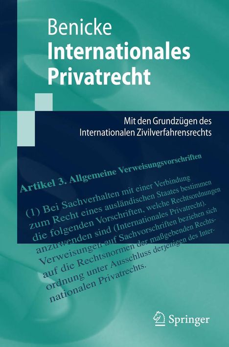 Christoph Benicke: Internationales Privatrecht, Buch