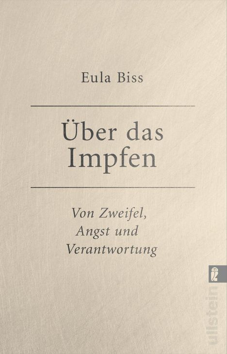 Eula Biss: Über das Impfen, Buch