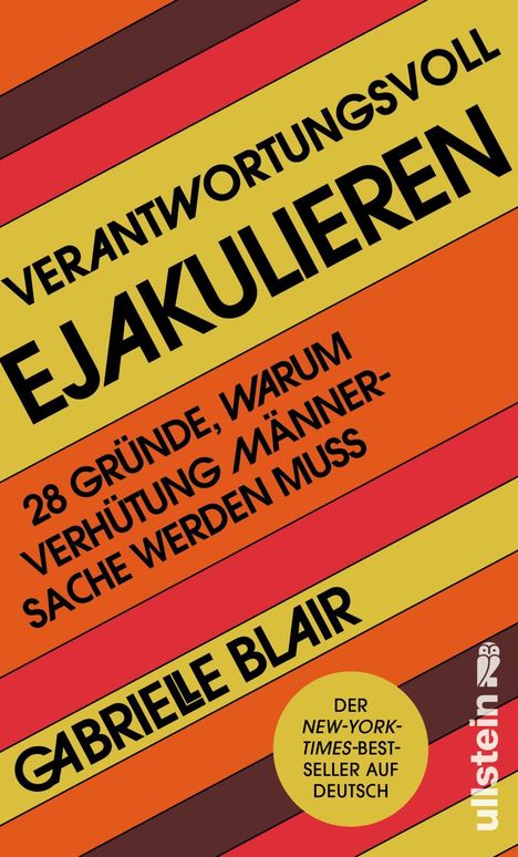 Gabrielle Blair: Verantwortungsvoll ejakulieren, Buch