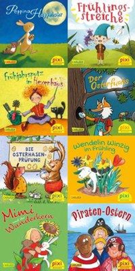 Rüdiger Paulsen: Pixi-Bundle 8er Serie 266: Frühling da (8x1), Diverse