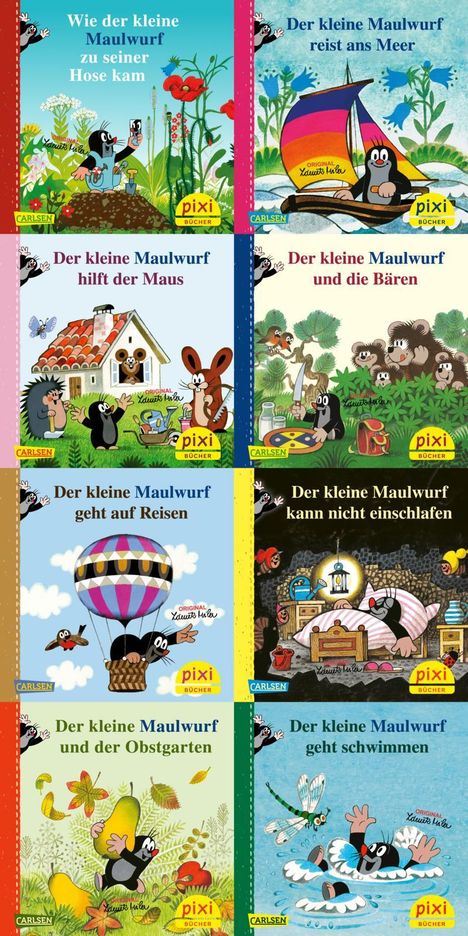 diverse: Pixi-Box 256: Der kleine Maulwurf (8x8 Exemplare), Diverse