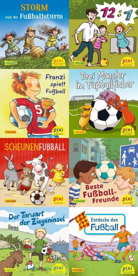 Jan Birck: Pixi-Serie Nr. 267: Pixi spielt Fußball (8x8 Exemplare), Buch