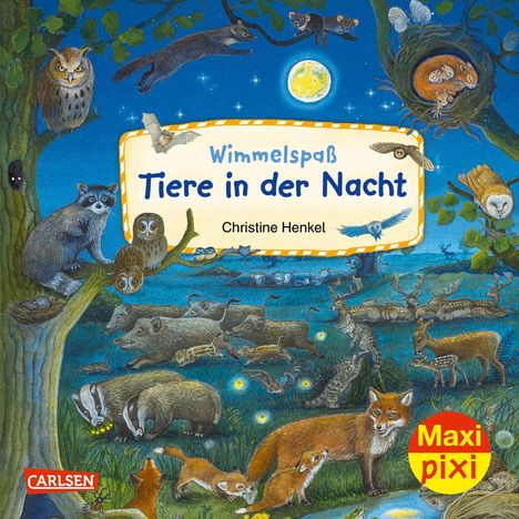 Christine Henkel: Maxi Pixi 425: VE 5: Wimmelspaß Tiere in der Nacht (5 Exemplare), Diverse