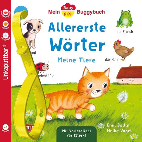 Enni Bollin: Baby Pixi (unkaputtbar) 179: Mein Baby-Pixi-Buggybuch: Allererste Wörter: Meine Tiere, Buch