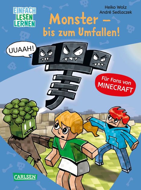 Heiko Wolz: Lesenlernen mit Spaß - Minecraft 2: Monster - bis zum Umfallen!, Buch