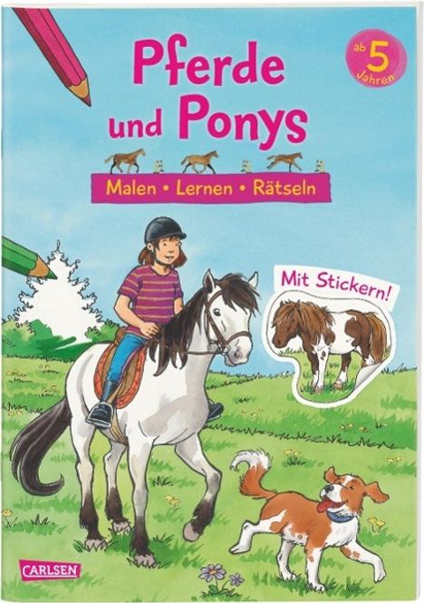 Lena Bachmann: Bachmann, L: Pferde und Ponys: Malen Lernen Rätseln, Buch