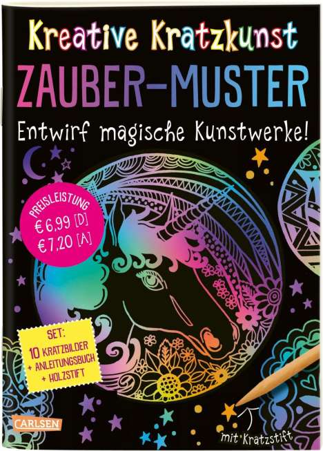 Anton Poitier: Poitier, A: Kreative Kratzkunst: Zauber-Muster: Set mit 10 K, Buch