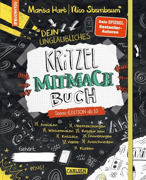 Marisa Hart: #buch4you: Dein unglaubliches Kritzel-Mitmach-Buch, Buch