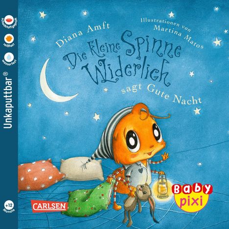 Diana Amft: Baby Pixi (unkaputtbar) 119: VE 5 Die kleine Spinne Widerlich sagt Gute Nacht (5 Exemplare), Diverse