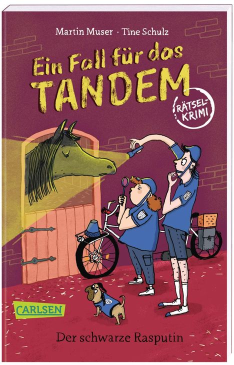 Martin Muser: Ein Fall für das Tandem: Der schwarze Rasputin, Rätselkrimi ab 9 Jahren (Detektivgeschichte mit Wimmel-, Such- und Denkrätseln zum Knobeln und Lösen des Falls), Buch