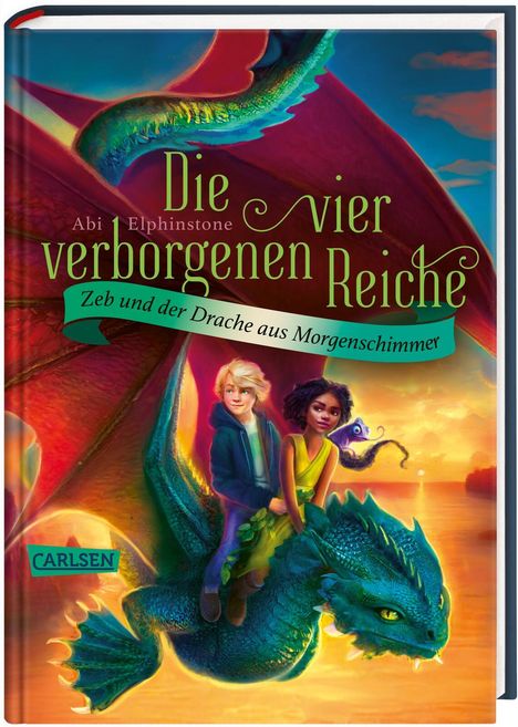 Abi Elphinstone: Die vier verborgenen Reiche 3: Zeb und der Drache aus Morgenschimmer, Buch