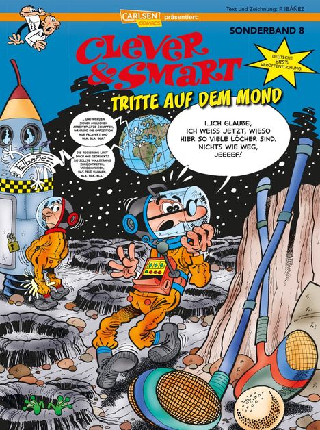 Francisco Ibáñez: Clever und Smart Sonderband 8: Tritte auf dem Mond, Buch