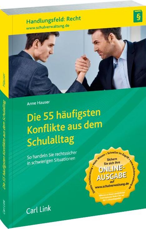 Anne Hauser: Die 55 häufigsten Konflikte aus dem Schulalltag, Buch