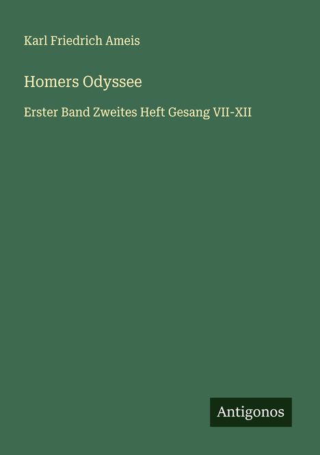 Karl Friedrich Ameis: Homers Odyssee, Buch