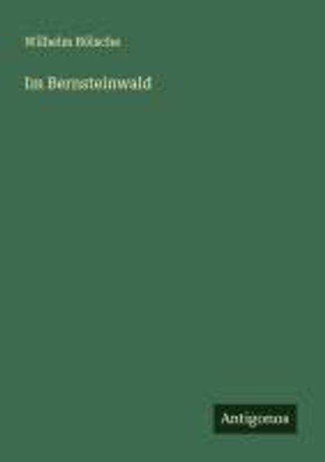 Wilhelm Bölsche: Im Bernsteinwald, Buch