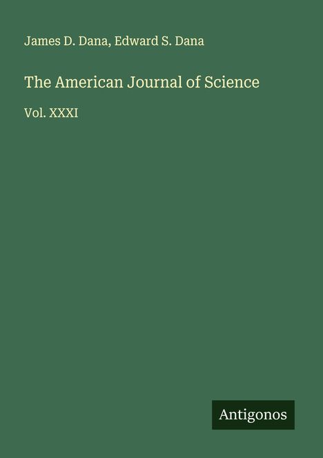 James D. Dana: The American Journal of Science, Buch