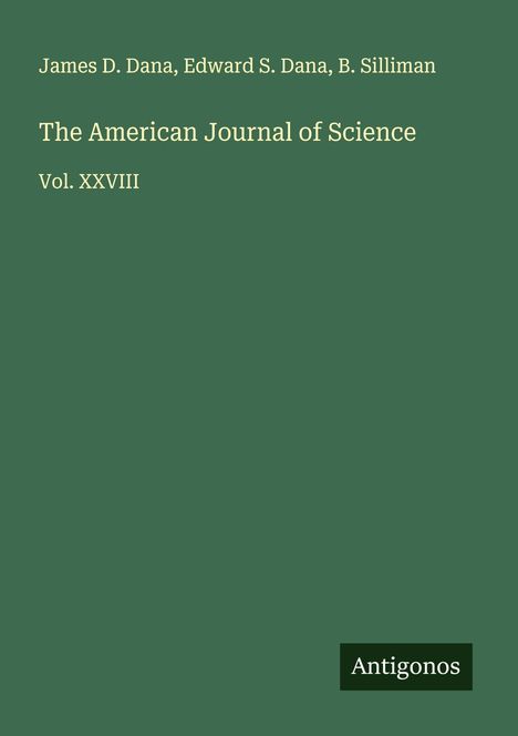 James D. Dana: The American Journal of Science, Buch