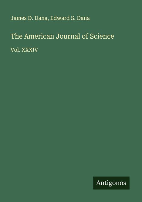 James D. Dana: The American Journal of Science, Buch