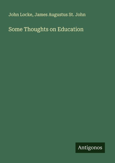 John Locke: Some Thoughts on Education, Buch