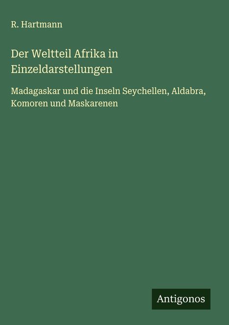 R. Hartmann: Der Weltteil Afrika in Einzeldarstellungen, Buch