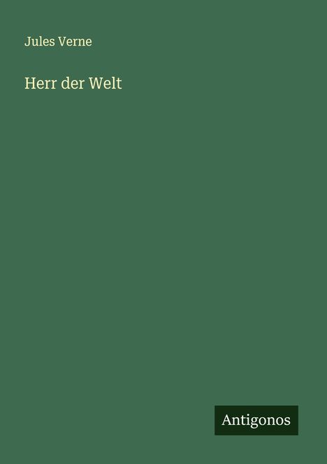 Jules Verne: Herr der Welt, Buch