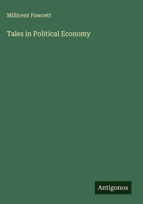 Millicent Fawcett: Tales in Political Economy, Buch