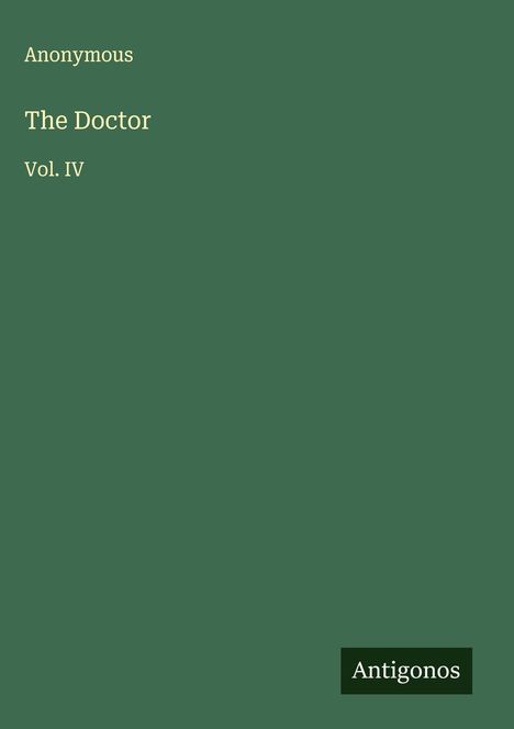 Anonymous: The Doctor, Buch
