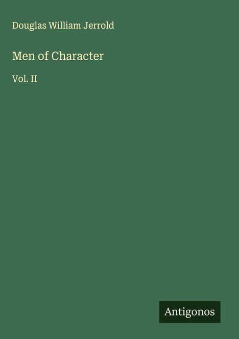 Douglas William Jerrold: Men of Character, Buch