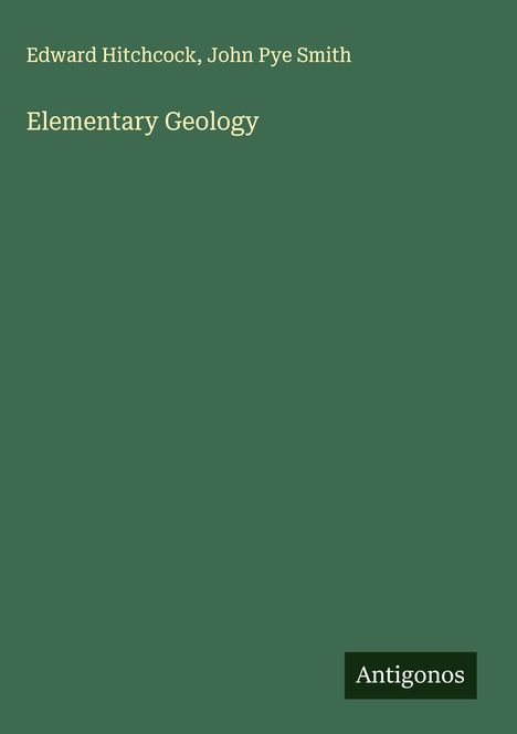Edward Hitchcock: Elementary Geology, Buch
