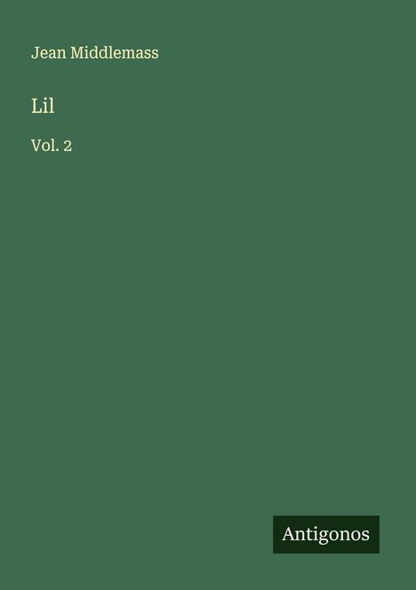 Jean Middlemass: Lil, Buch