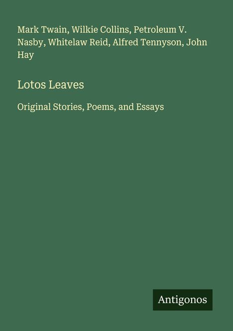 Mark Twain: Lotos Leaves, Buch