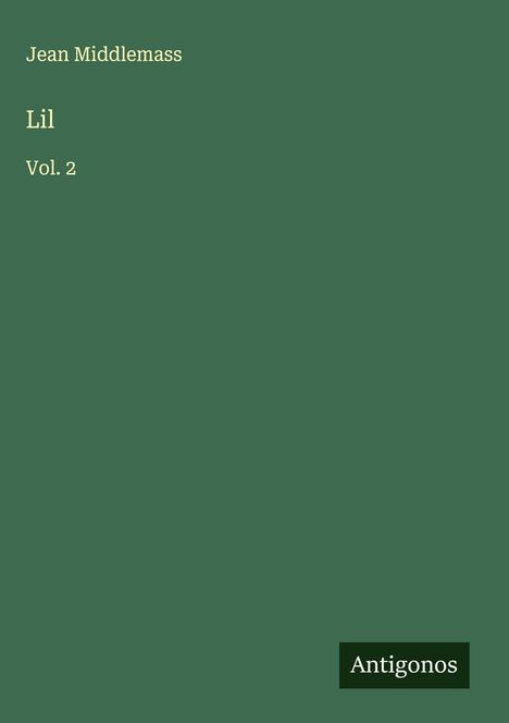 Jean Middlemass: Lil, Buch