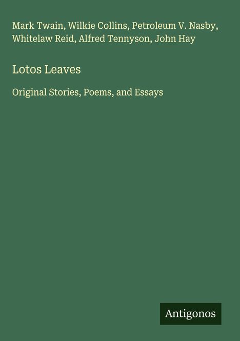 Mark Twain: Lotos Leaves, Buch