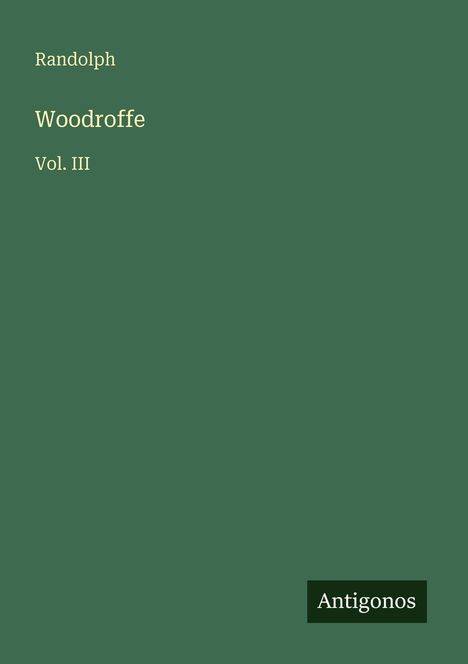 Randolph: Woodroffe, Buch