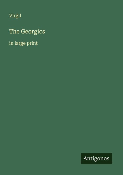 Virgil: The Georgics, Buch