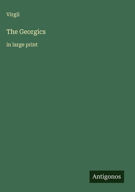 Virgil: The Georgics, Buch