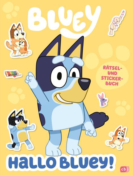 Hallo BLUEY! - Ein lustiges Rätsel- und Stickerbuch, Buch