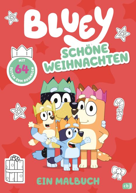 BLUEY - Schöne Weihnachten - Ein Malbuch, Buch