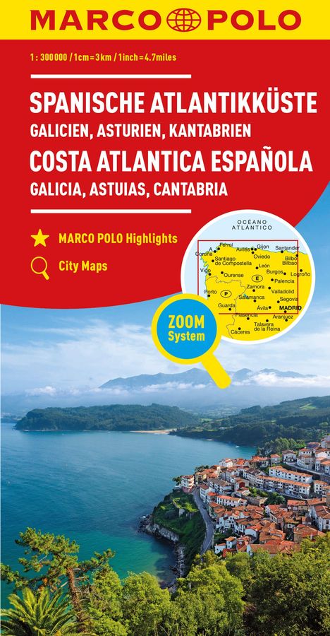 MARCO POLO Regionalkarte Spanische Atlantikküste 1:300.000, Karten