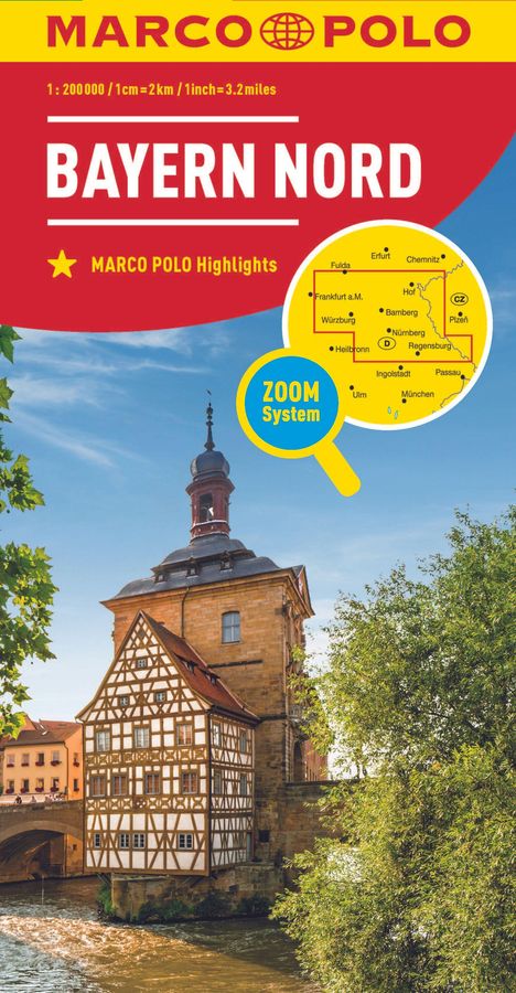 MARCO POLO Regionalkarte Deutschland 12 Bayern Nord 1:200.000, Karten