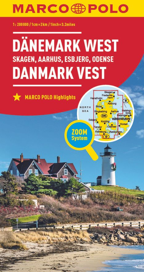 MARCO POLO Regionalkarte Dänemark West 1:200.000, Karten