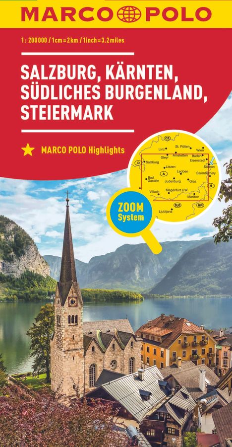 MARCO POLO Regionalkarte Österreich 02 Salzburg, Kärnten, Steiermark 1:200.000, Karten