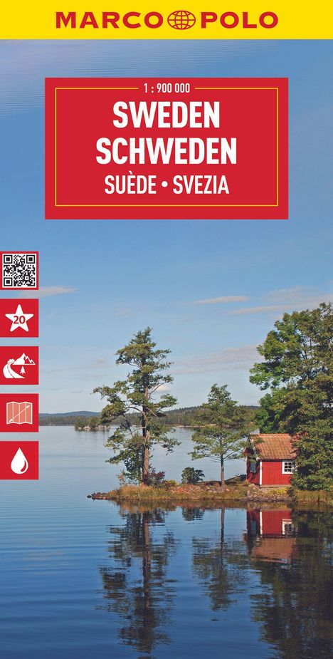 MARCO POLO Reisekarte Schweden 1:900.000, Karten