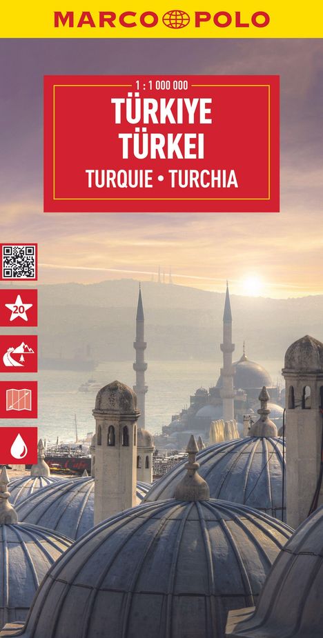 MARCO POLO Reisekarte Türkei 1:1 Mio., Karten