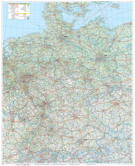 MARCO POLO Große Deutschlandkarte mit Ländergrenzen, Karten