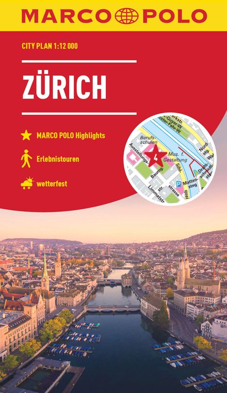MARCO POLO Cityplan Zürich 1:12.000, Karten