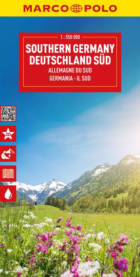 MARCO POLO Reisekarte Deutschland Süd 1:550.000, Karten