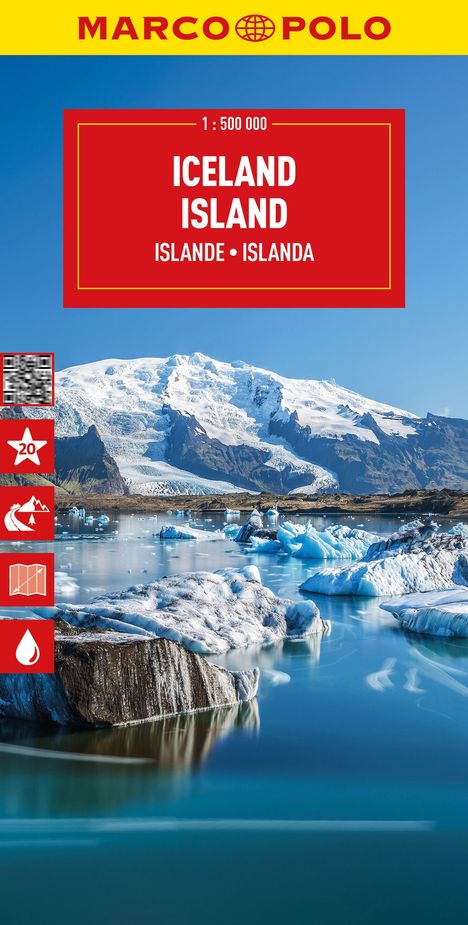 MARCO POLO Reisekarte Island 1:500.000, Karten